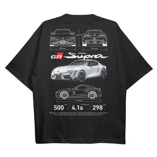 GR SUPRA MK5 BLACK Tshirt, Gr Supra MK5 Shirt, Vintage Graphic Tee, Y2K Shirt, Technical Specs T-Shirt, Racing Shirt, Car Shirt Trending, Sport Car Shirt, Crewneck Short Sleeve Shirt, Shirt For Men, Menswear Top Streetwear