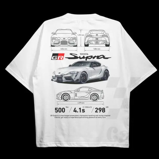 GR SUPRA MK5 WHITE Tshirt, Gr Supra MK5 Shirt, Vintage Graphic Tee, Technical Specs T-Shirt, Y2K Shirt, Racing Shirt, Car Shirt Trending, Sport Car Shirt, Crewneck Short Sleeve Shirt, Shirt For Men, Menswear Top Streetwear