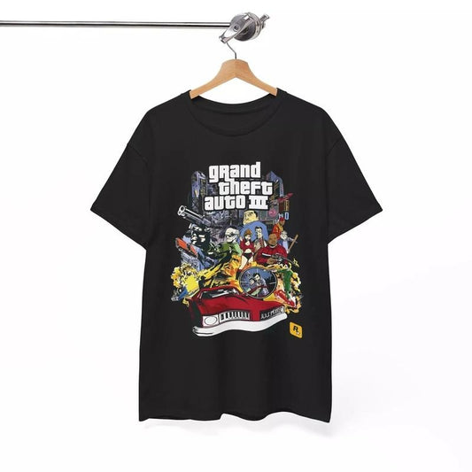 GRAND THEFT AUTO 3 T SHIRT GRAND AUTO SAN ANDREAS GTA 6 VICE CITY ROCKSTAR