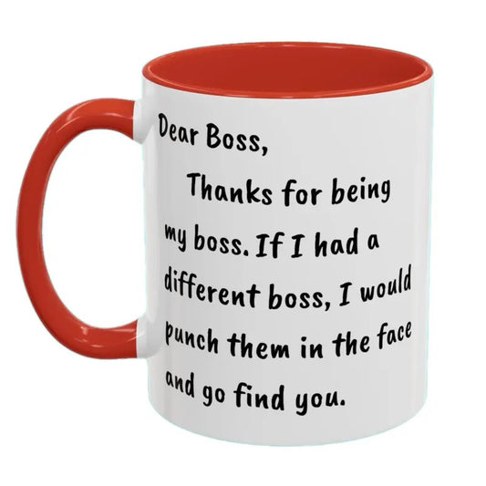 Gag Gifts For Boss, Funny Boss Coffee Mug, Dear Boss Sarcastic Mug, Gift For Boss, Fun Boss Mug, Mug For Boss, Xmas Gift For Boss, 11 15oz Ceramic Cup