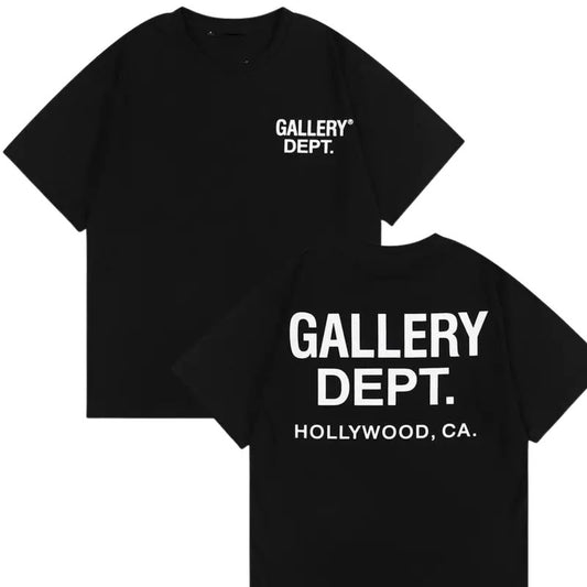 Gallery Dept T-Shirt, Unique Skull Hand Bone Finger shirt, Car shirt and Slogan, Short-Sleeved, Crew Neck, Casual Streetwear, Men and Women, Tops