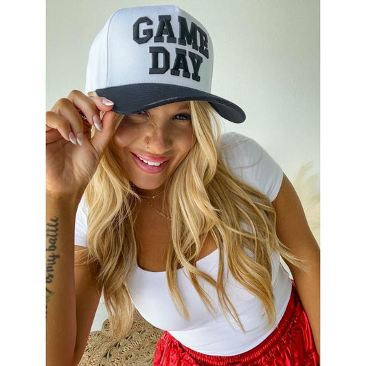 Game Day Black White Hat