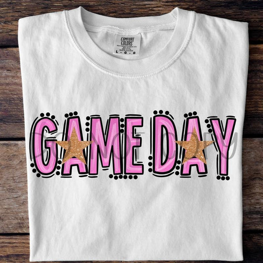 Game Day Pink DTF Transfers - THIS IS NOT A SHIRT