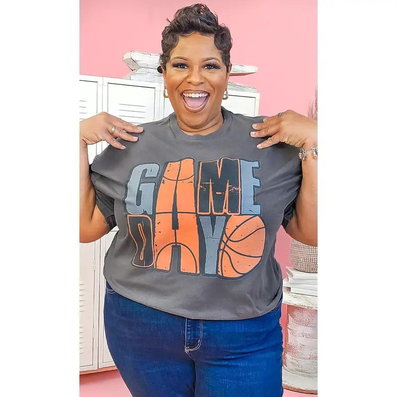 Game Day Stacked Basketball Shirt Hoodie, Sweatshirt | DripVista.com