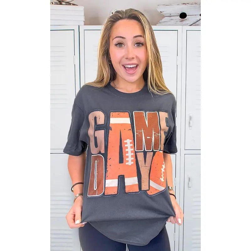 Game Day Stacked Football Shirt Hoodie, Sweatshirt | DripVista.com