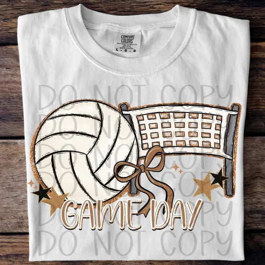 Game Day Volleyball DTF Transfers - THIS IS NOT A SHIRT