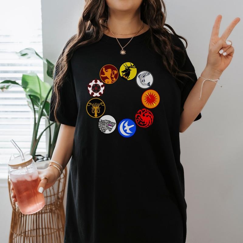Game Of Thrones Thrones Emblems T-Shirt