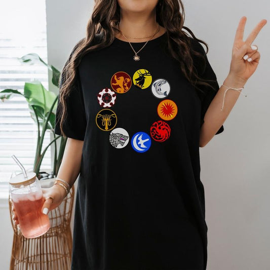 Game Of Thrones Thrones Emblems T-Shirt