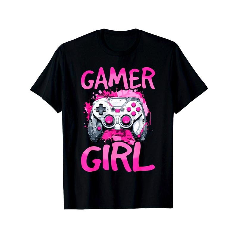 Gamer Gaming Gamer Girl T-Shirt made in usa