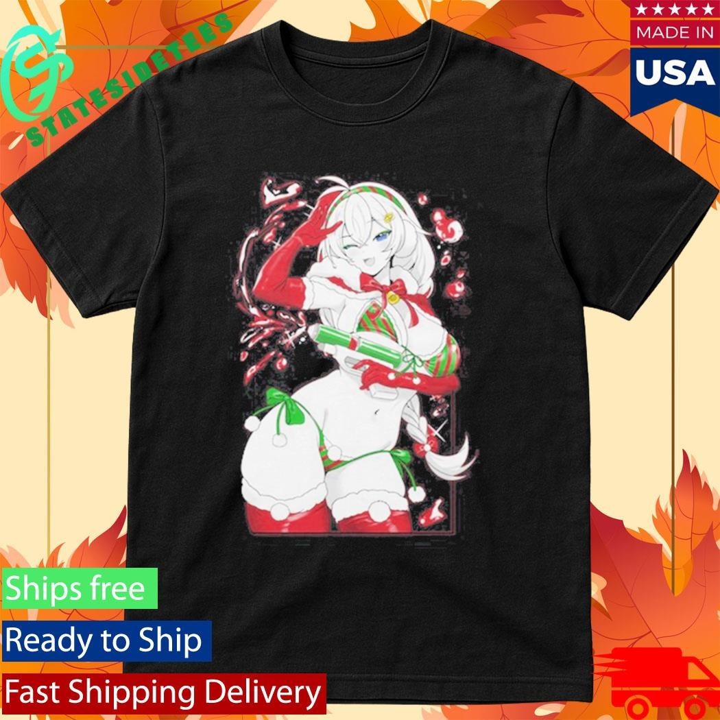 Gamer Supps Waifu July In Christmas Shirt