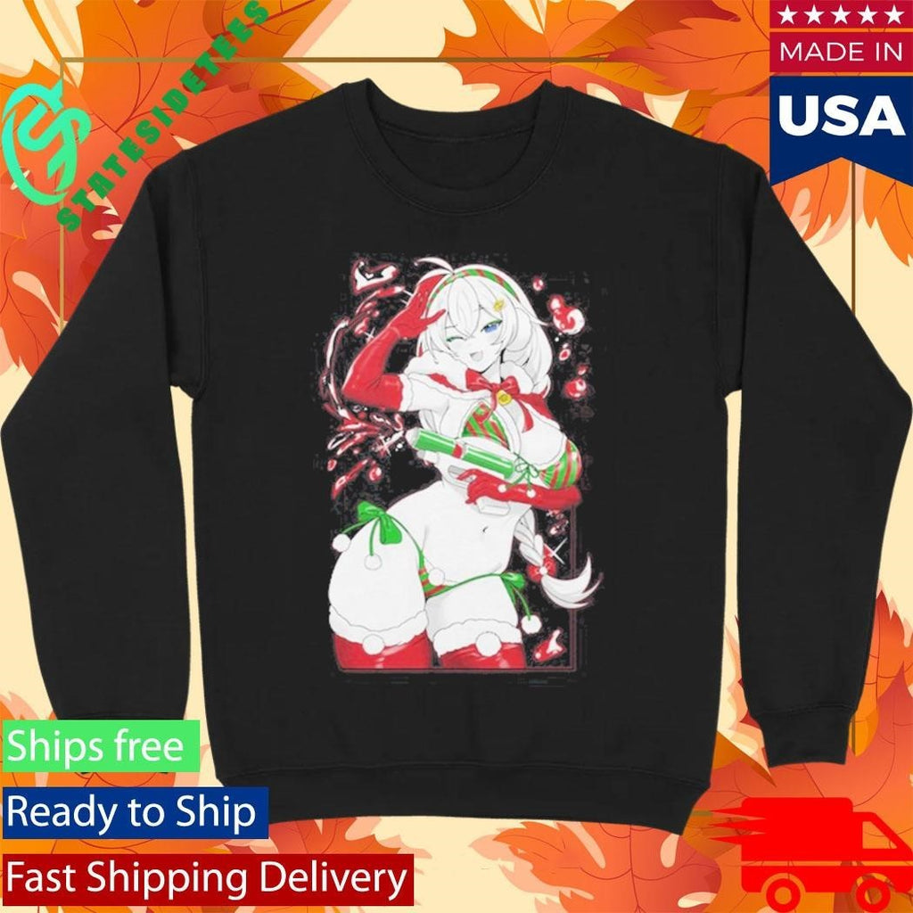 Gamer Supps Waifu July In Christmas Shirt