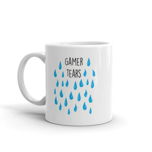 Gamer Tears Mug Funny Video Games Rage Quit Arcade eSports Novelty Coffee Cup-11oz Funny Coffee Mugs Ceramic Printed Drinkware Cup