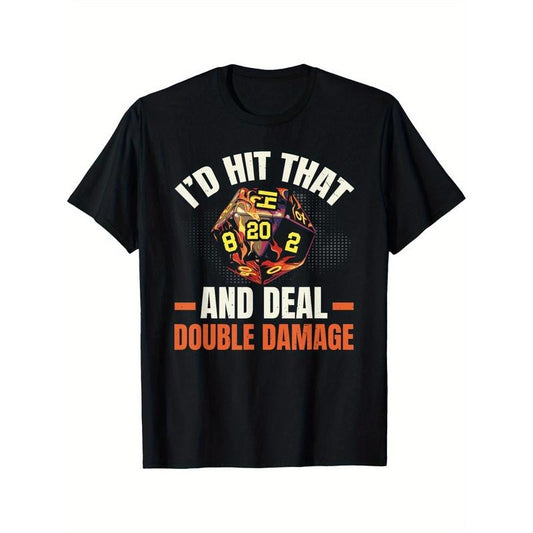 Gaming Role Playing D20 Tabletop Games Funny RPG Gamer T-Shirt Black casual short sleeve men's sport T-shirt 220g made in usa