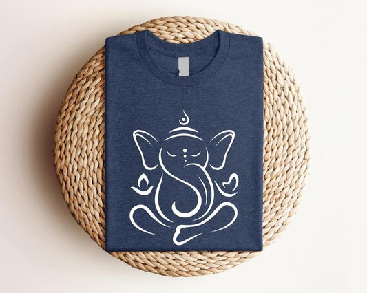 Ganesha Elephant Shirt, Mandala Animal T-Shirt, Elephant Lover Gift Tee, Indian Meditation Birthday Gift Shirt, Unisex Yoga Shirt.