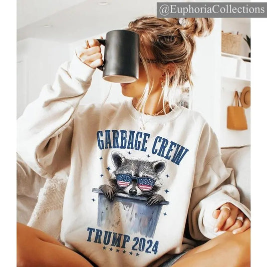 Garbage Crew Tee, Sweater, Hoodie - #TRUMP 2024 , Global Trending Outfits
