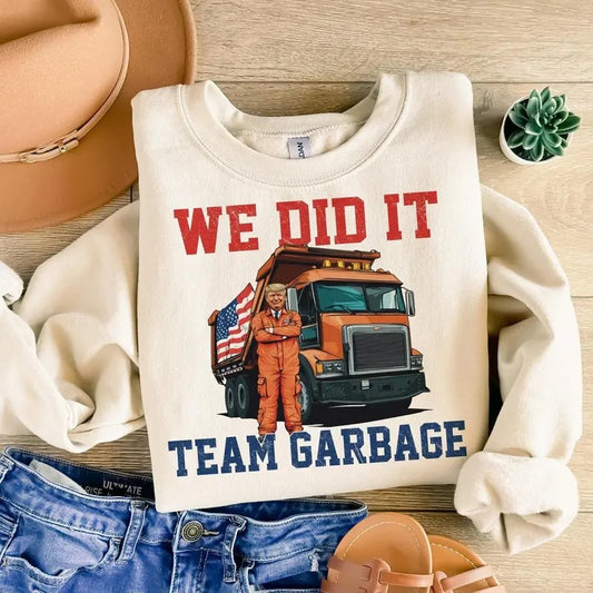 Garbage for Trump 2024 Patriotic PNG, Maga, Trump Gift, Joe Biden, Sanitation, President Trump, Garbage Truck, Trash, Donald Trump