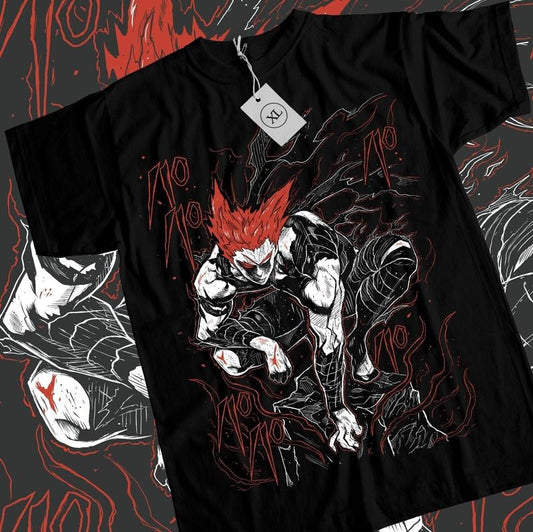 Garou T-Shirt S-4XL One Punch Shonen King Horror Anime Manga Black Tee Shirt Tshirt S-4XL