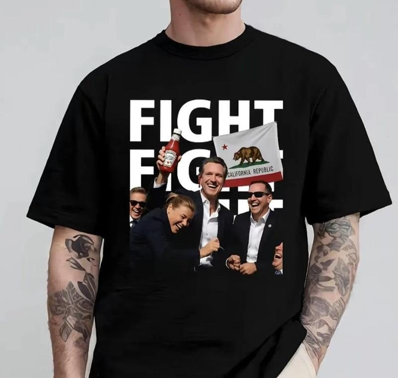 Gavin Newsom 2028 Shirt, Gavin Newsom Fight Fight Fight Shirt, Political Campaign Shirt