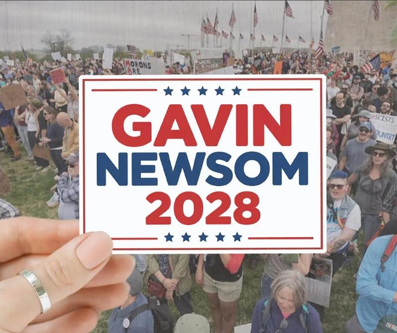 Gavin Newsom 2028 Sticker, Wake Up America, Gavin Newsom Magnet, Vinyl Weatherproof Magnet, Newsom Bumper, Gavin Newsom...