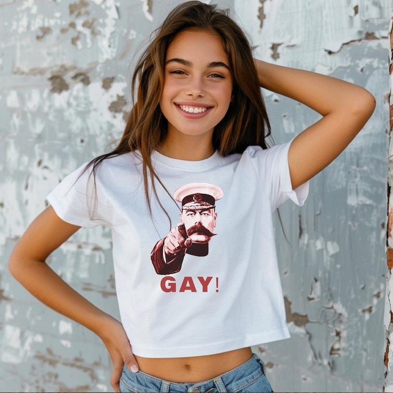 Gay Your Country Needs You, Vintage Baby T-Shirt, Funny Lesbian Bisexual Pride Shirt, LGBTQ Pride Month Shirt Hoodie,...