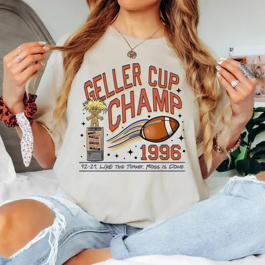 Geller Bowl Friendsgiving Shirt, Friends Thanksgiving Sweatshirt, Geller Cup The One With The Football Shirt, Geller Cup Tee