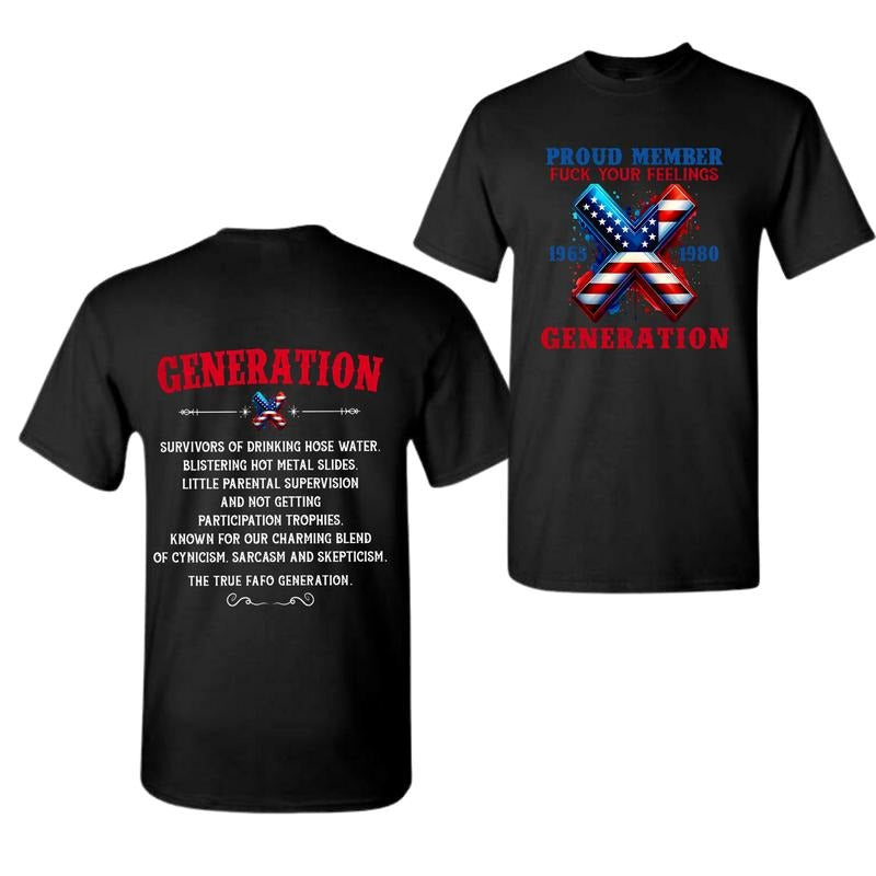 Gen-X  T- Unisex Full, Full Size generation shirt Hoodie, Sweatshirt | DripVista.com