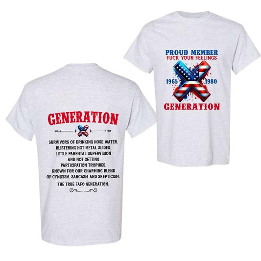 Gen-X  T-Shirt Unisex Full, Full Size