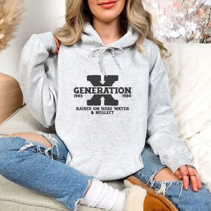 Gen X Hoodie, Printed in the USA hoodie #funny #cute #girly T-Shirts, Sweatshirt | DripVista.com