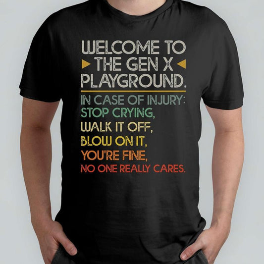 Gen X Playground Rules Shirt Retro 80s 90s Tee Funny Gen X Shirt Nostalgic Playground Rules Old School Shirt  T-shirt, sweater and Hoodiestyle{n002}2
