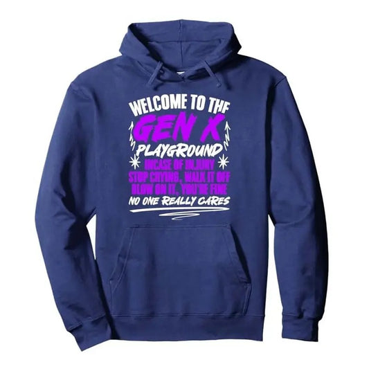 Gen Xers Humor Gen X Generation Funny Hoodie Casual Street Style Fleece Pullover Hooded Sweatshirt Tops Trendy For Women For Men, Perfect Gift