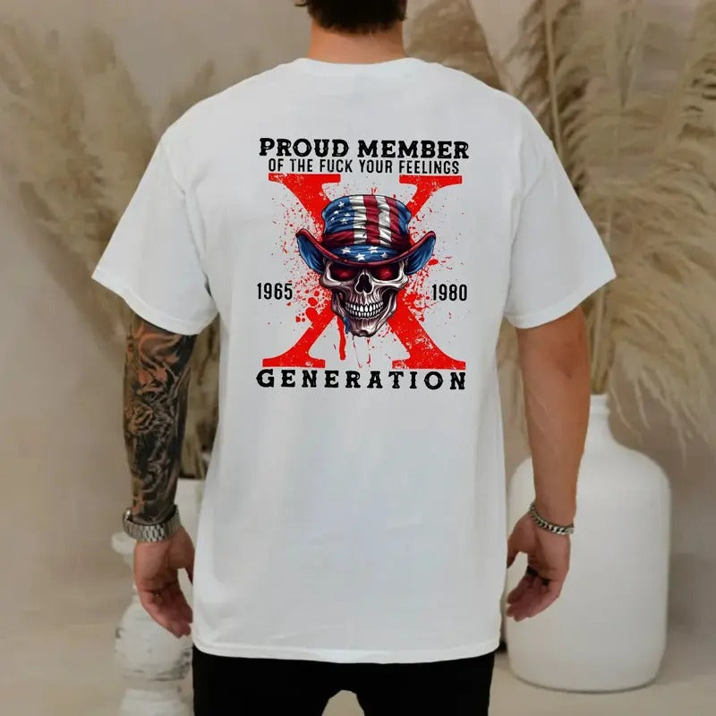 Generation X Faf0 Shirt, Raised On House Water And Neglect, Humorous Tee, Proud Member Generation, Gen X Sarcastic, Unisex Shirt, Casual Clothing