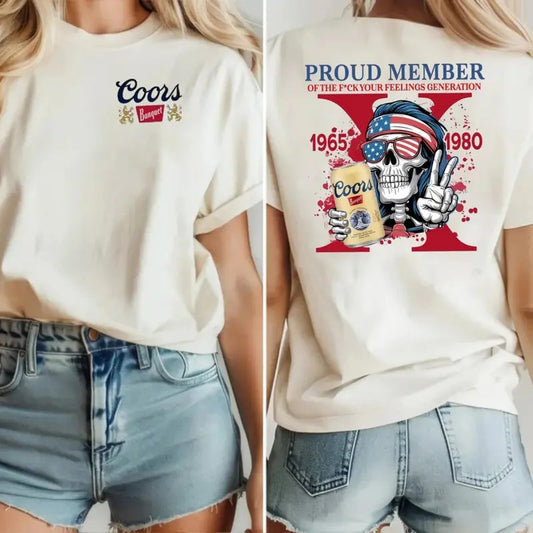 Generation X New Version Shirt, The True Fafo Generation X New Version Two Side, Raised On Hose Water And Neglect Tee, Casual Clothing Top Womenswear