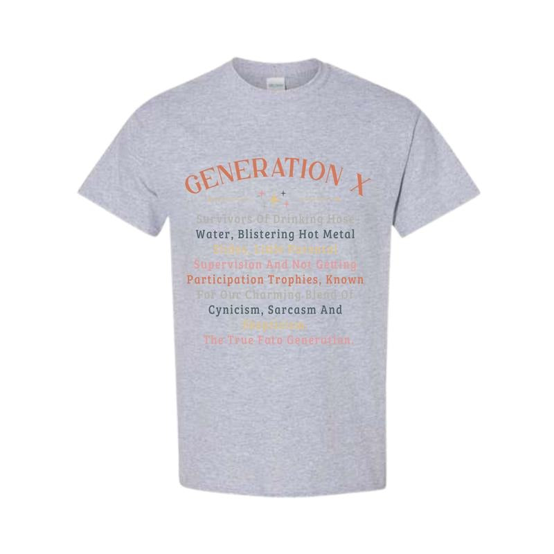 Generation X Raised On Hose Water Shirt, Generation X Womenswear Top, Full Color, Full Size
