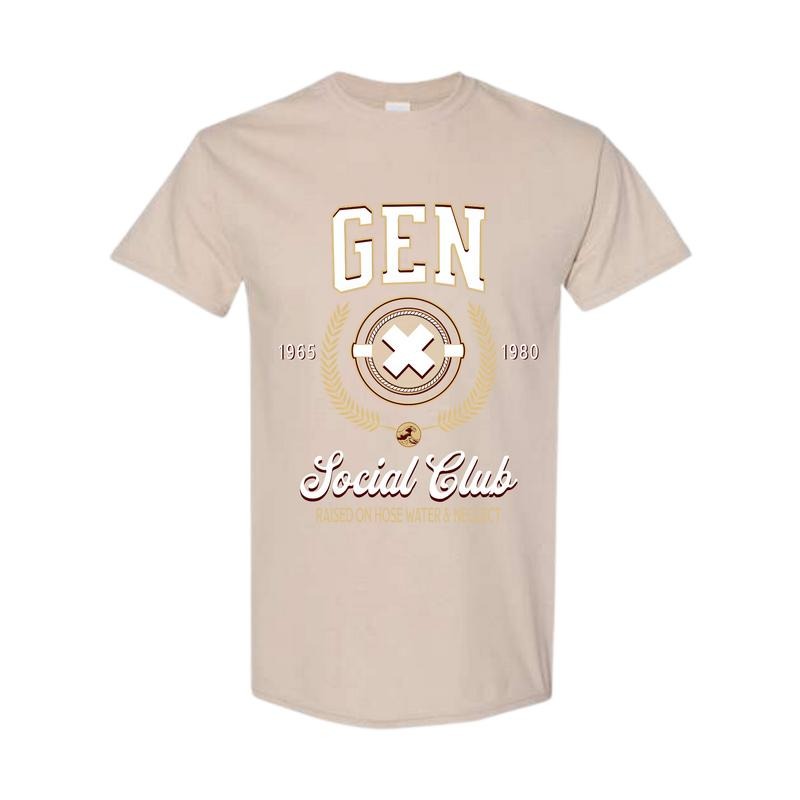 Generation X Social Club T-shirt, Gen X Raised Nn Hose Water And Neglect Shirt, Retro Vintage Gen X Tee, Nostalgic Gift,...