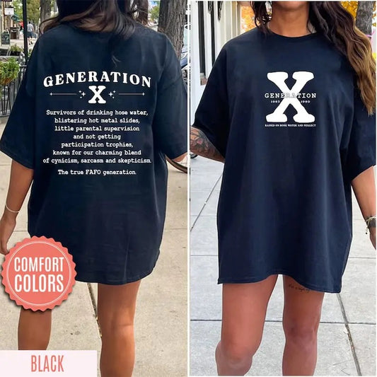 Generation X T-shirt, Gen X Shirt, Generation X Gift Generation X, Shirt Raised On Hose Water and Neglect, gift for friend