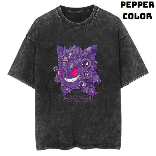 Gengar Planet Vintage Tee, Gengar Shirt, Pokemon Shirt, Pokemon Merch, Pokemon Gengar Shirt, Ghostly Gengar, Funny Halloween Shirt, Anime Manga Shirt, Graphic Tee Shirt, Unisex T-Shirt, Gift For Fan Pokemon, Halloween Gifts Top Menswear