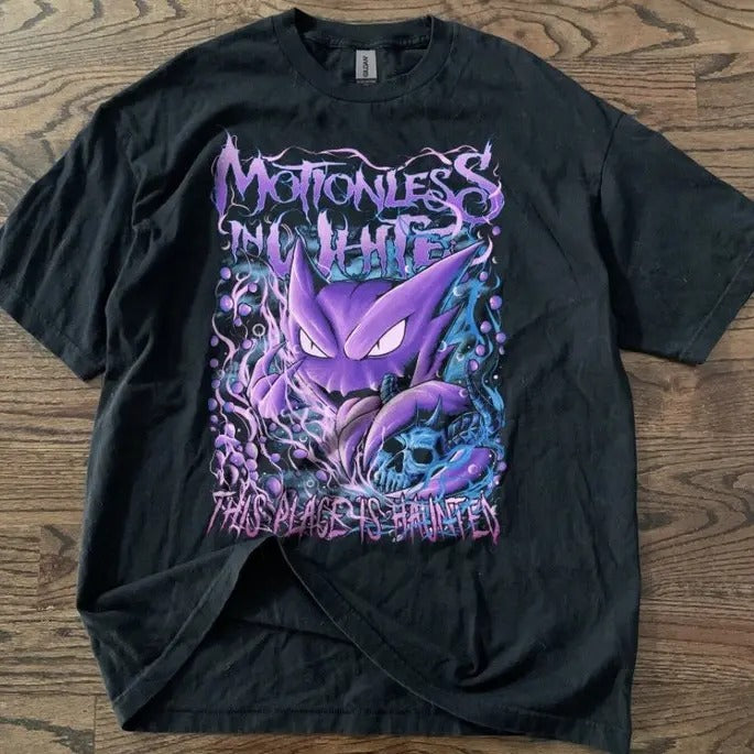 Gengar This Place Is Haunted Unisex T Shirt, Motionless In White Gengar Haunter Shirt, Best Gift For Ghost Poison Fan...