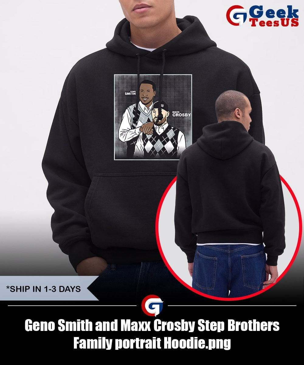Geno Smith and Maxx Crosby Step Brothers Family portrait shirt
