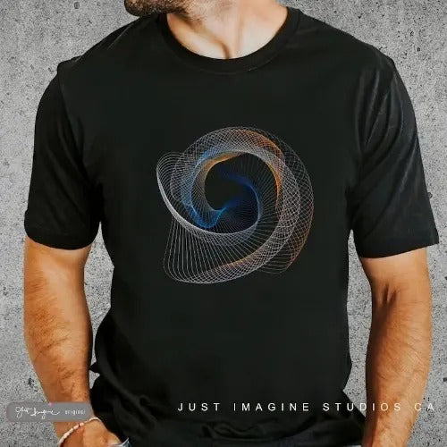 Geometric ~ Men's tech shirt, Nature shirt, Graphic Tee, Men's Tee, Science Tee, Men's technology T-Shirt, Eco-Shirt,...