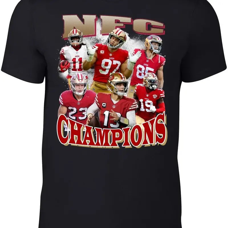 George Kittle Christian McCaffrey Bootleg Style T-Shirt Adult, Large