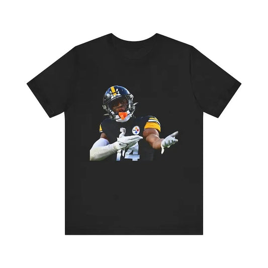George Pickens Graphic Tee, Pittsburgh Football Shirt, Bulldogs Fan Apparel, American Football Clothing, Game Day T-Shirt