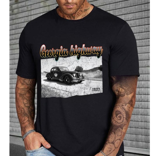 Georgia Highway 1937 T-Shirt Retro Graphic Tee for Road Trip Lovers,Georgia Love, Georgia Shirt, Highway 1937 Shirt, Georgia Tee