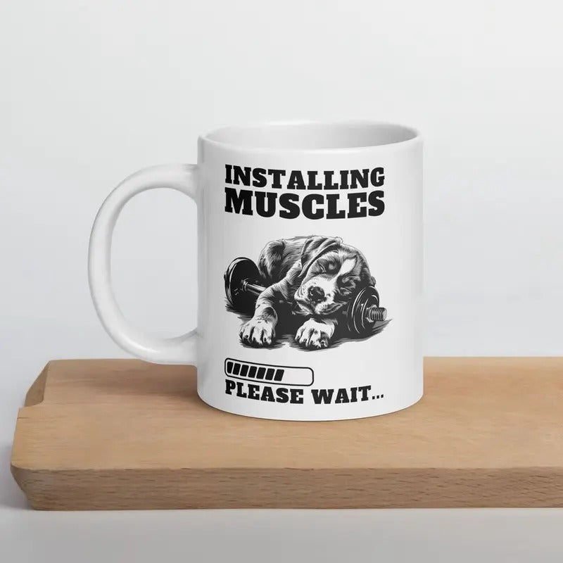 German Shepherd Dog Gym Design Cup Muscles Funny FOG Gift FOG 11oz T-Shirts, Hoodie, Sweatshirt | DripVista.com