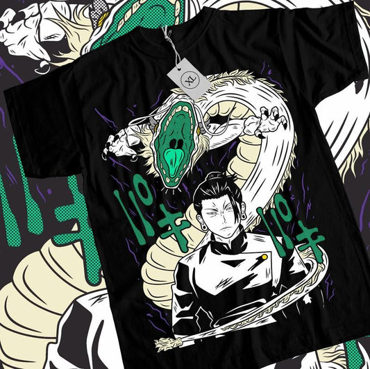 Geto Suguru Short Sleeve Jujutsu Kaisen Gojo Anime Unisex Shirt T-Shirt S-4XL Tshirt S-4XL