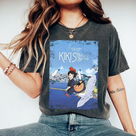 Ghibli Kiki Delivery Shirt, Ghibli Shirt, Spirited, Ponyo ,Totoro Shirt, Miyazaki Hayao, Ghibli Fans Shirt, Studio Ghibli Shirt
