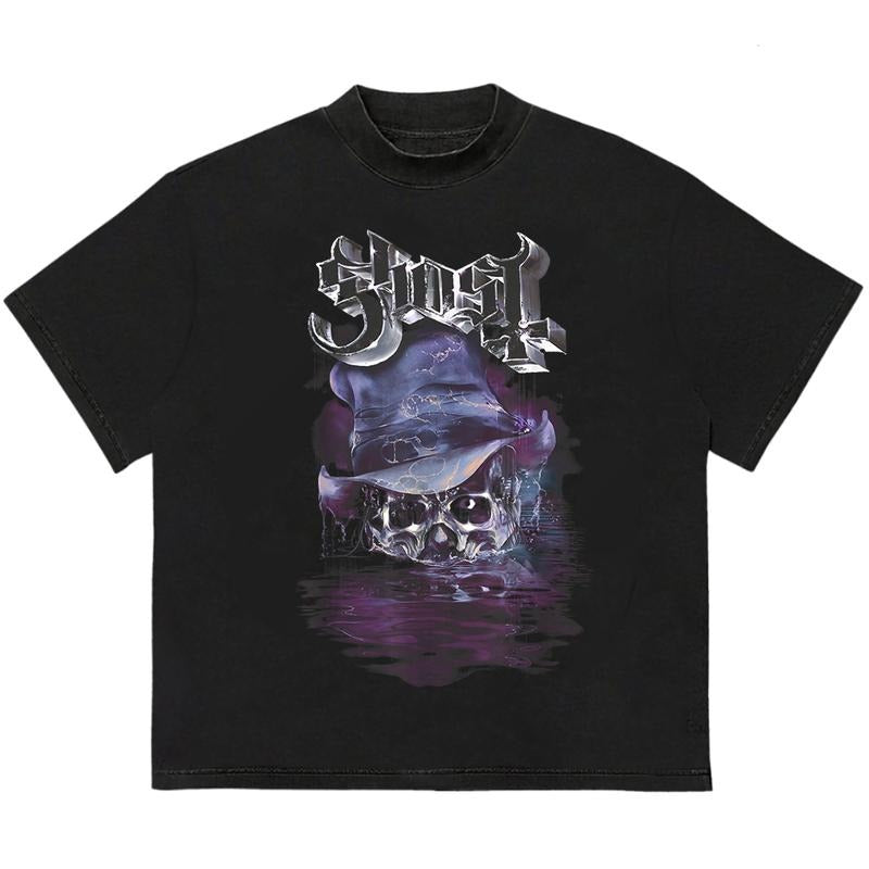 Ghosstt BC Skeletourtour World Tour 2025 T-Shirt Cozy Graphic T-Shirt for Chilly Days Hoodie, Sweatshirt | DripVista.com
