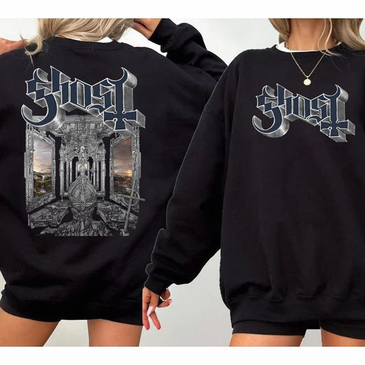 Ghost Band Shirt Ghost World Tour 2025 Sweatshirt Rock Concert 2025 Hoodie Ghost Band Merch Gift For Fans Men Womenstyle{n002}2