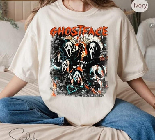 Ghost Face Halloween Shirt Halloween Ghost Face Lover T-shirt