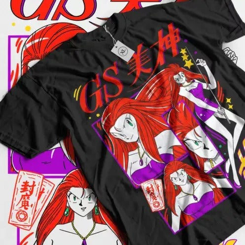 Ghost Sweeper Mikami T-shirt Vintage 90s Anime Kawaii Girl Gift Shirt All Size