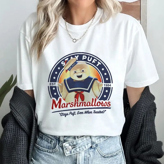 Ghostbusters Shirt Stay Puft Marshmallow Man Even When Toasted Shirt Funny Halloween T Shirt
